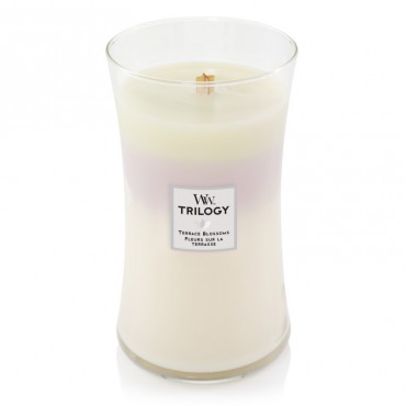Große Trilogie Terrassenblüten WoodWick Kerze