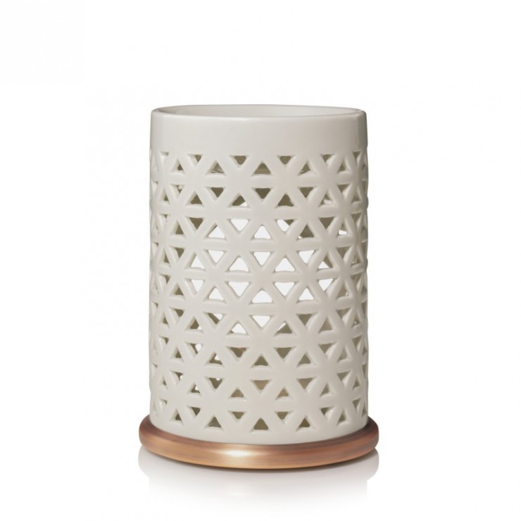Addison - Yankee Candle Gemusterte Kerze Wachs Kamin