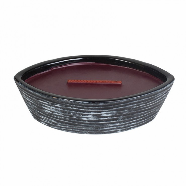 Hearthwick Black Shell Black Cherry Woodwick Kerze