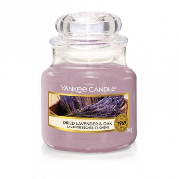 Kleine getrocknete Lavendel & Eiche Kerze von Yankee Candle