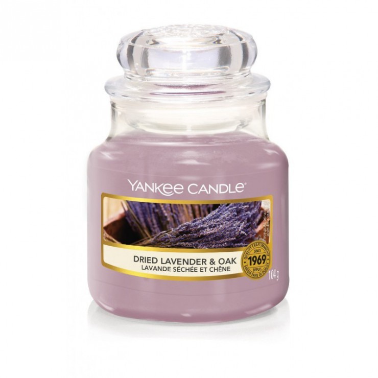 Kleine getrocknete Lavendel & Eiche Kerze von Yankee Candle