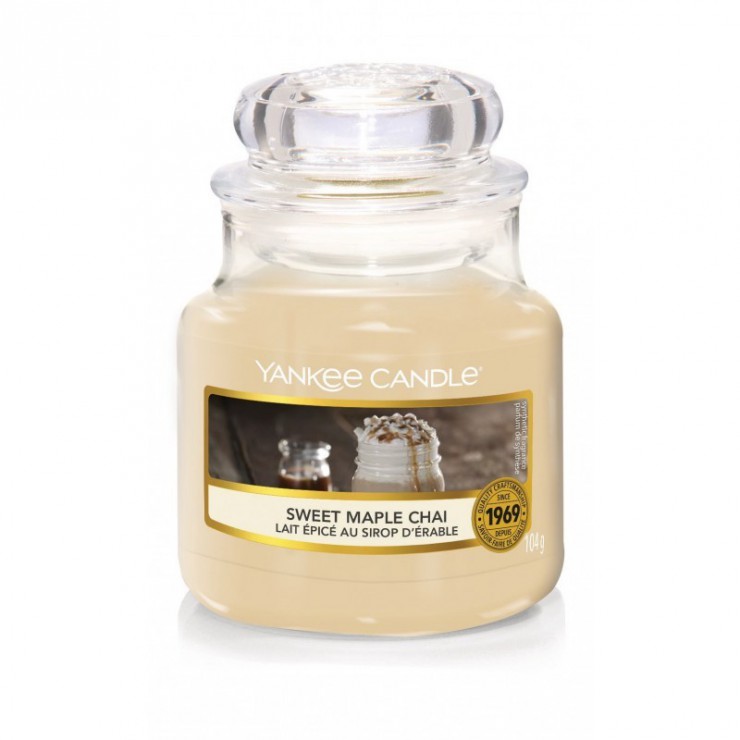 Kleine Sweet Maple Chai Kerze von Yankee Candle