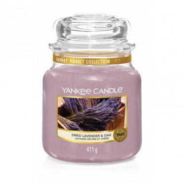 Getrockneter Lavendel & Eiche mittelgroße Kerze von Yankee Candle