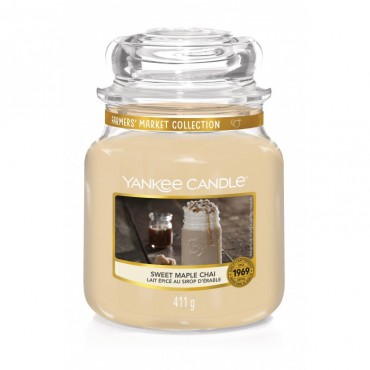 Medium Sweet Maple Chai Kerze von Yankee Candle