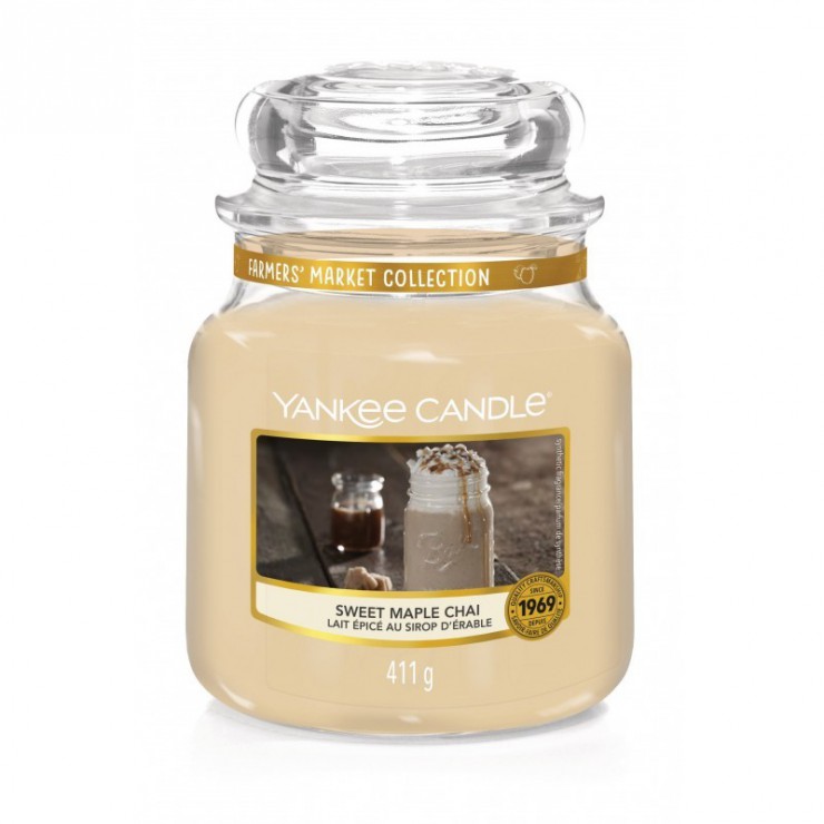 Medium Sweet Maple Chai Kerze von Yankee Candle
