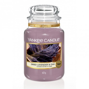 Große Kerze mit getrocknetem Lavendel & Eiche von Yankee Candle