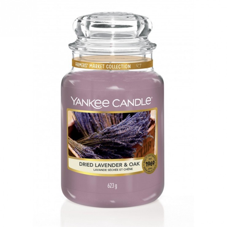 Große Kerze mit getrocknetem Lavendel & Eiche von Yankee Candle Große Kerze mit getrocknetem Lavendel & Eiche von Yankee Candle