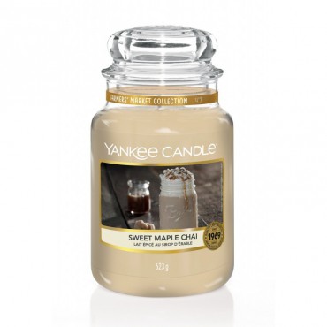 Große Sweet Maple Chai Kerze von Yankee Candle