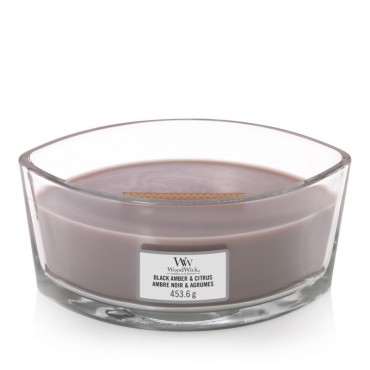 Hearthwick Black Amber & Citrus WoodWick Kerze