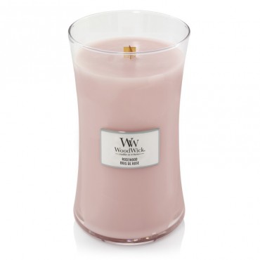Große Rosewood WoodWick Kerze