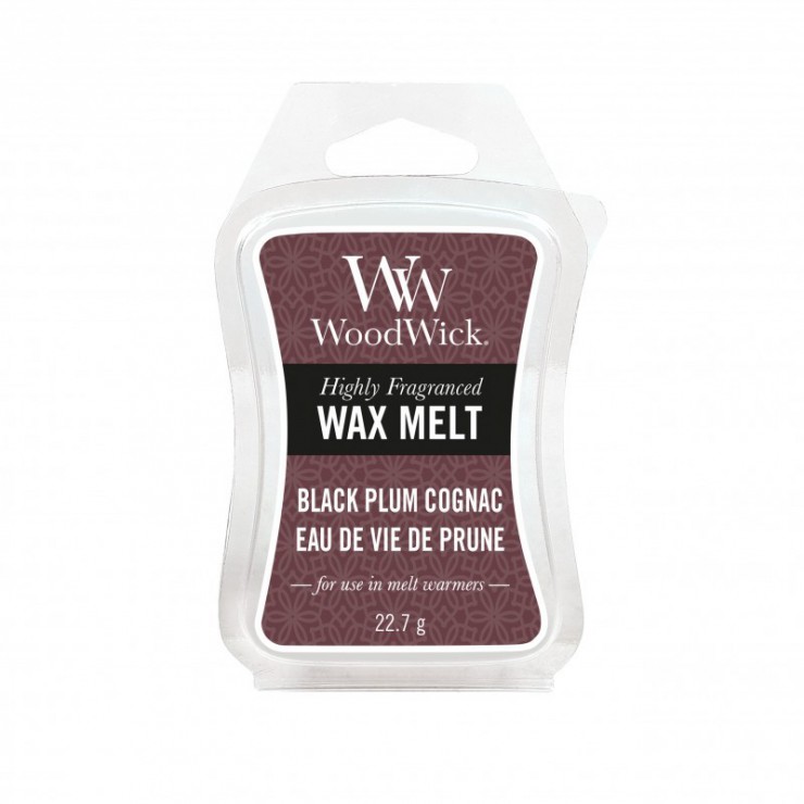 Schwarze Pflaume Cognac WoodWick Duftwachs