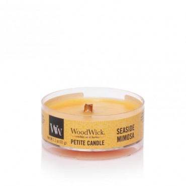 Petite Seaside Mimosa WoodWick Kerze