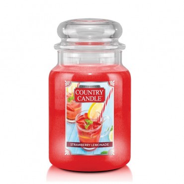 Große Strawberry Lemonade Country Kerze