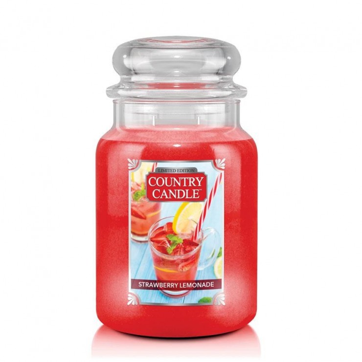Große Strawberry Lemonade Country Kerze