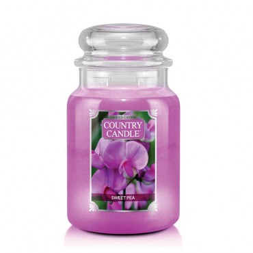 Große Sweet Pea Country Kerze