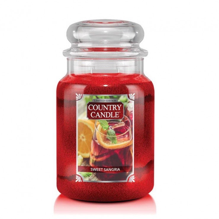 Große Sweet Sangria Country Kerze