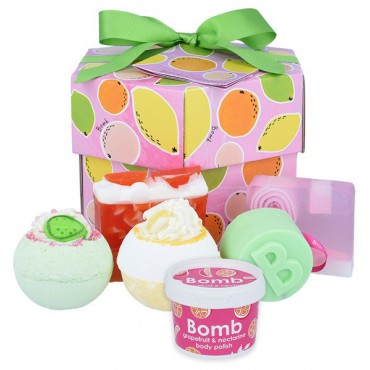 Geschenkset Fruchtiger Korb Bomb Cosmetics