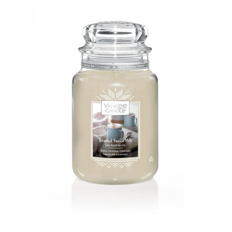 Große Kerze Streamed Vanilla Milk von Yankee Candle