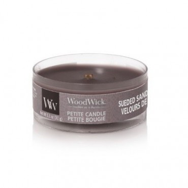 Petite Sueded Sandelholz WoodWick Kerze