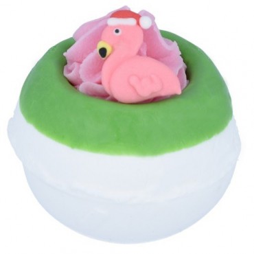Flamingo Ho Ho Bomb Cosmetics schäumende Badekugel