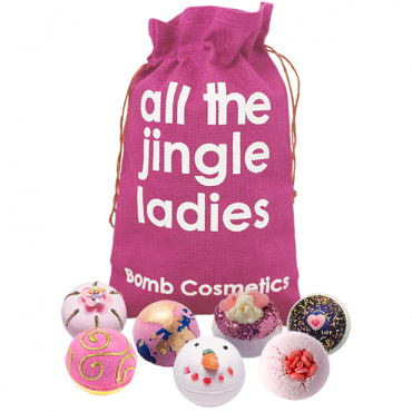 All The Jingle Ladies Bomb Cosmetics Weihnachtsmanntasche Geschenkset
