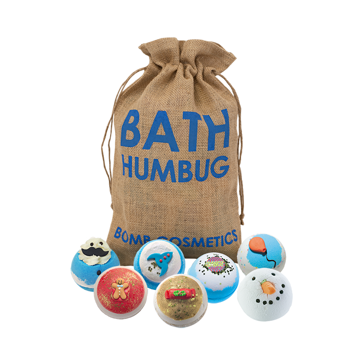Weihnachtsmann Geschenktüten-Set Bath Humbug Bomb Cosmetics