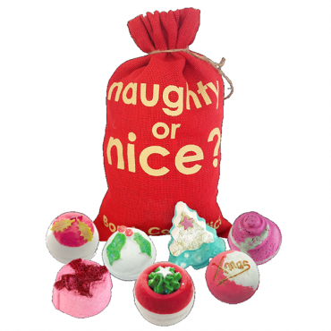 Geschenkset für den Sack des Weihnachtsmanns BEHAVIOUR? Naughty or Nice Bomb Cosmetics