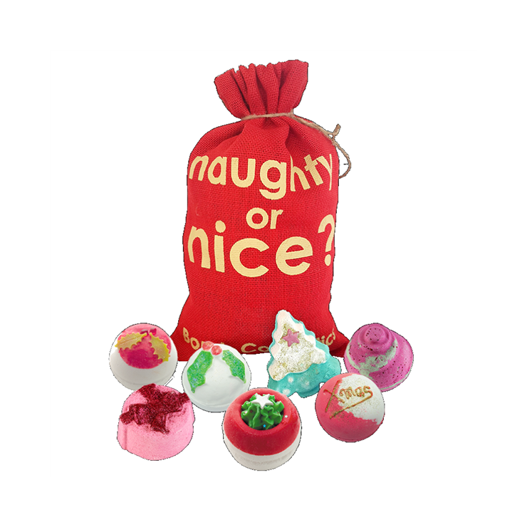 Geschenkset für den Sack des Weihnachtsmanns BEHAVIOUR? Naughty or Nice Bomb Cosmetics