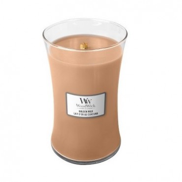 Golden Milk WoodWick Large Kerze