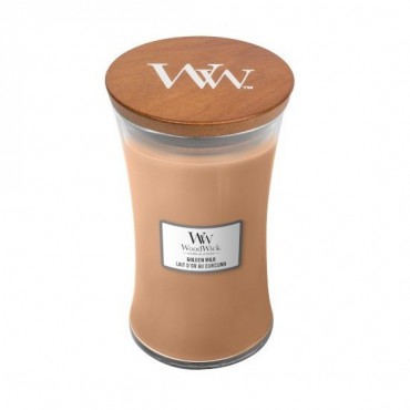 Golden Milk WoodWick Large Kerze