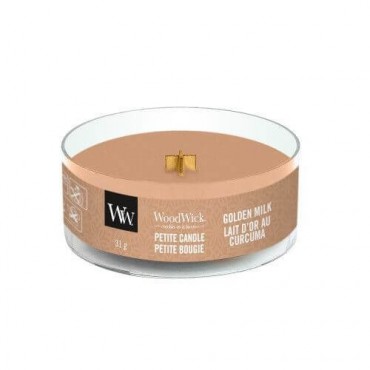Petite Golden Milk WoodWick Kerze
