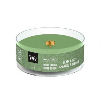 Petite Hanf & Efeu WoodWick Kerze