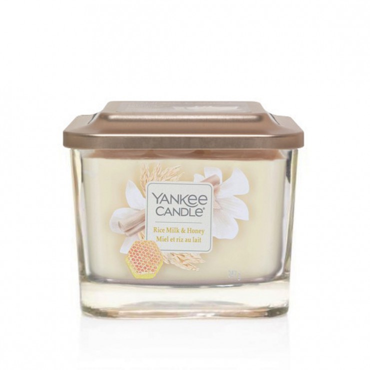 Elevation medium Reismilch & Honig Kerze von Yankee Candle