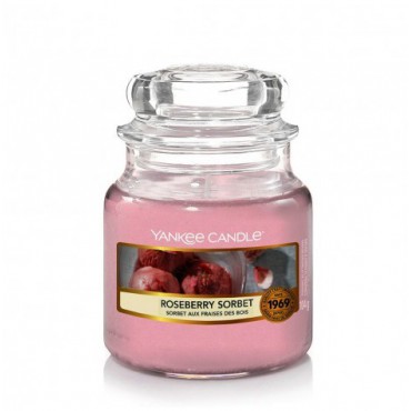 Kleine Roseberry Sorbet Kerze von Yankee Candle
