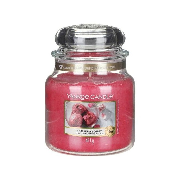Medium Roseberry Sorbet Kerze von Yankee Candle