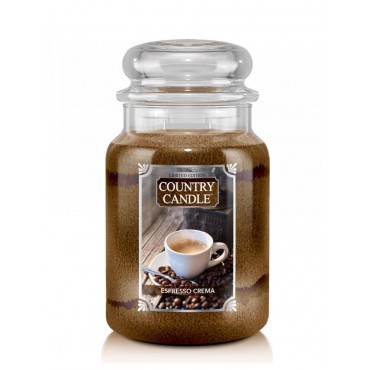Große Espresso Crema Land Kerze