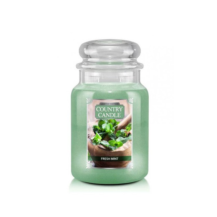 Große Fresh Mint Country Kerze