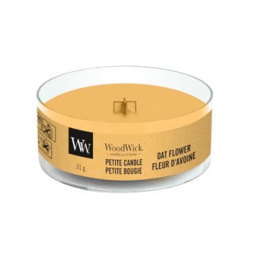 Petite Oat Flower WoodWick Kerze