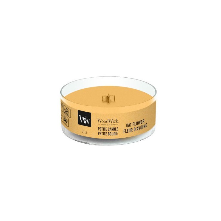 Petite Oat Flower WoodWick Kerze