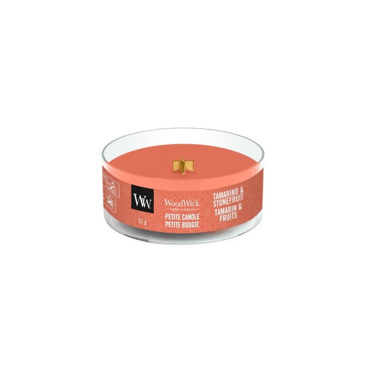 Petite Tamarinde & Steinfrucht WoodWick Kerze