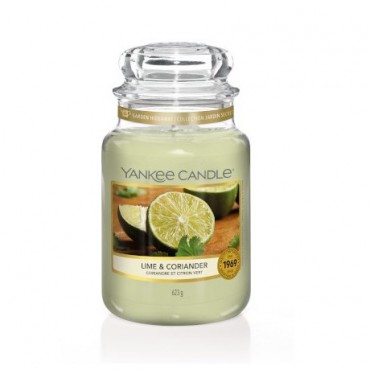 Große Limette & Koriander Kerze von Yankee Candle