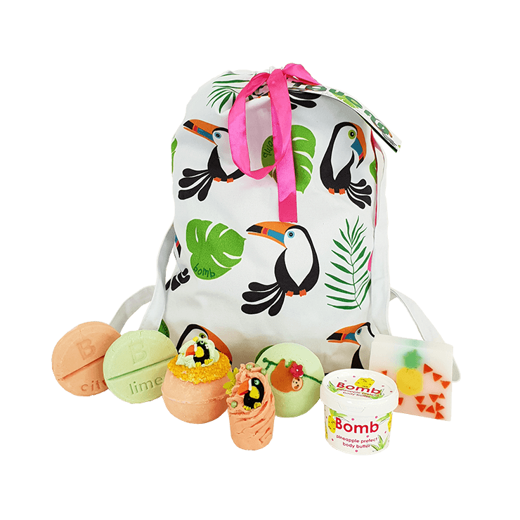 Kosmetikset in einer Baumwolltasche TOUCAN PLAY AT THAT GAME Bomb Cosmetics