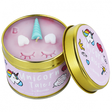 Zinnkerze Unicorn Tales von Bomb Cosmetics