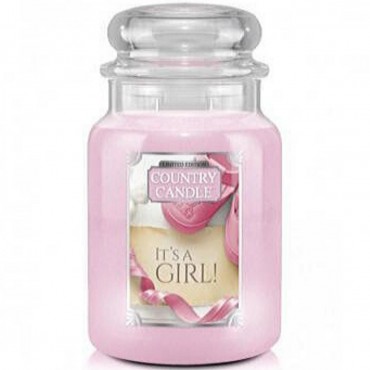 Große It's a Girl Country Kerze