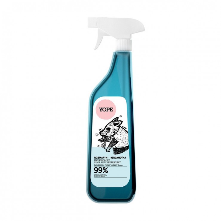 Antibakterielle Lotion mit Rosmarin und Bergamotte Yope
