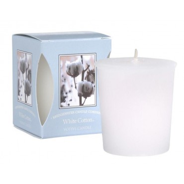 Votiv-Duftkerze White Cotton 56 g Bridgewater Candle