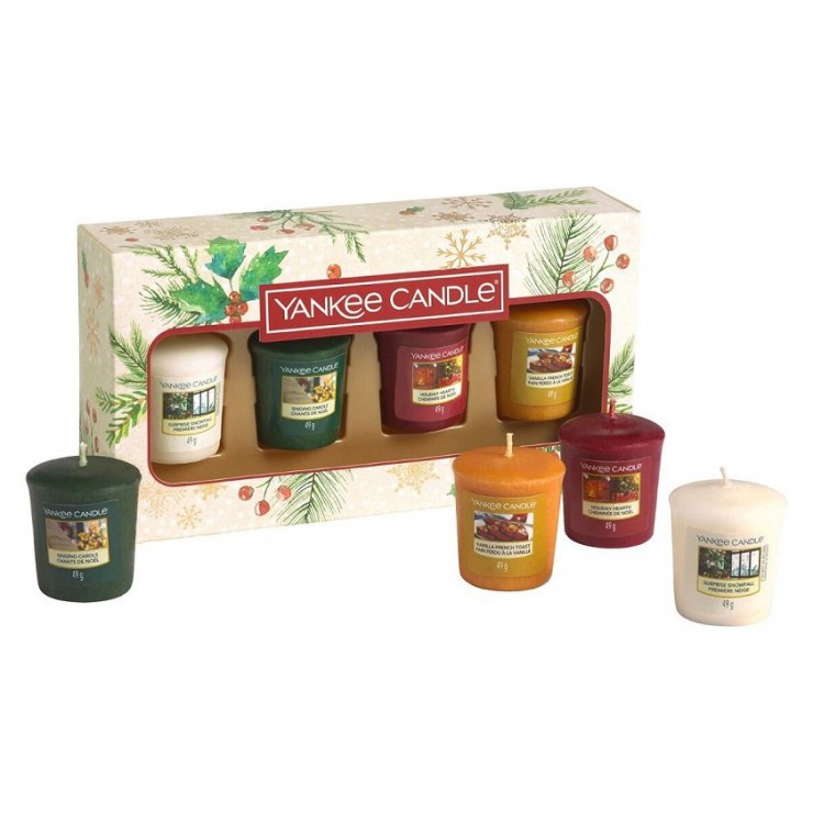 Magical Christmas Morning - Set mit 4 Votivkerzen von Yankee Candle