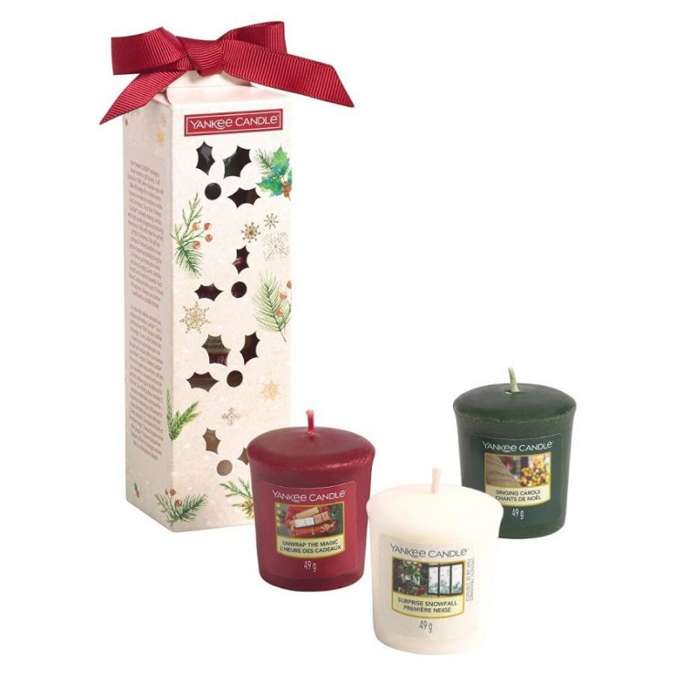 Magical Christmas Morning - Set mit 3 Votivkerzen von Yankee Candle