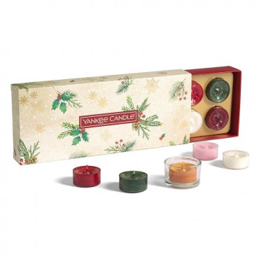 Magisches-Weihnachtsmorgen-Set-10-Duft-Teelichter-Yankee-Kerzenhalter