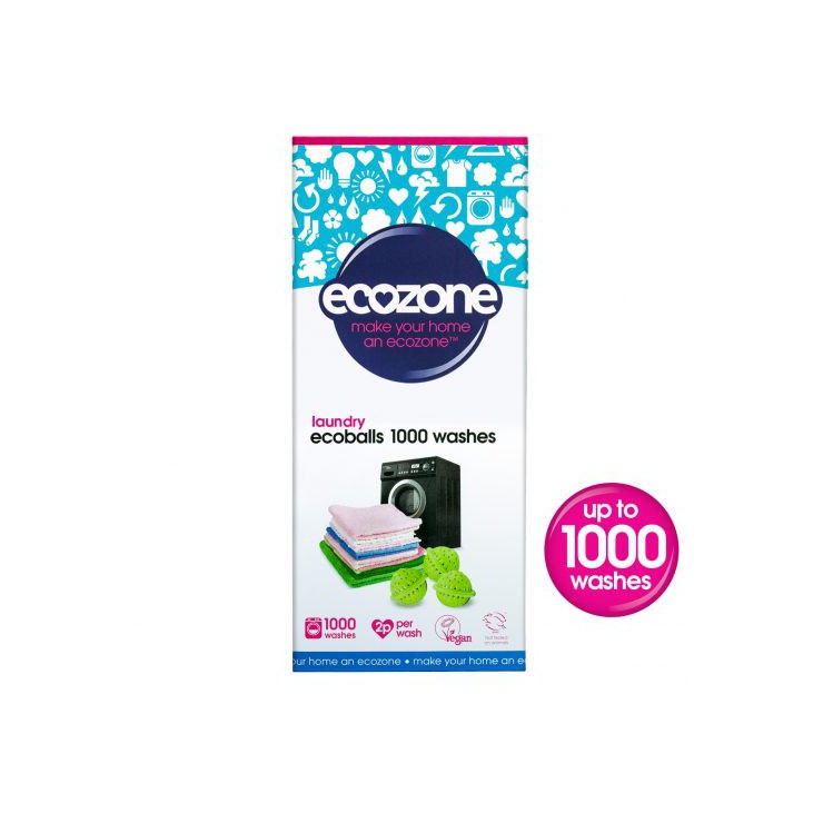 Ecoballs Wäschekugel Granulat 1000 Wäschen Ecozone